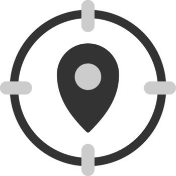 Target Flat Circle Icon vector