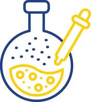 Pipette Line Two Colour Icon Design vector