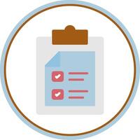 Passed Flat Circle Icon vector