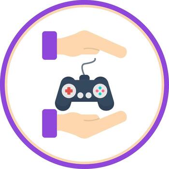 Teamwork Flat Circle Icon vector