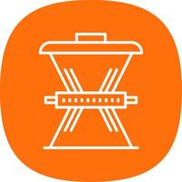 Waste Reduction Line Curve Icon Design vector