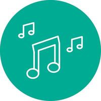 Music Multi Color Circle Icon vector