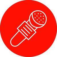 Mic Multi Color Circle Icon vector