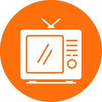 Tv Multi Color Circle Icon vector