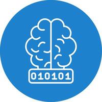 Artificial Intelligence Multi Color Circle Icon vector