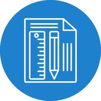 Measuring Tool Multi Color Circle Icon vector