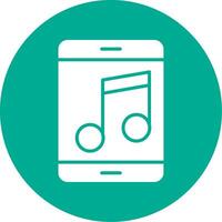 Music Multi Color Circle Icon vector