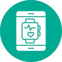 Smartwatch Multi Color Circle Icon vector