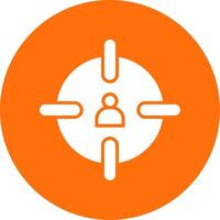 Headshot Multi Color Circle Icon vector