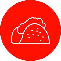 taco multi color circulo icono vector