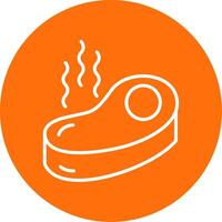 Steak Multi Color Circle Icon vector