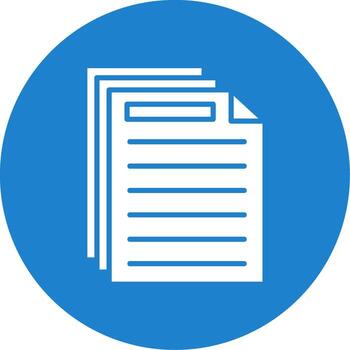 Document Multi Color Circle Icon vector
