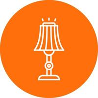 Floor Lamp Multi Color Circle Icon vector