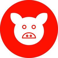 Pig Multi Color Circle Icon vector