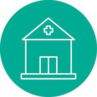 Building Multi Color Circle Icon vector