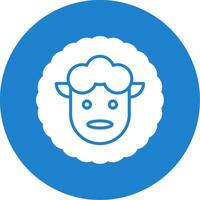 Sheep Multi Color Circle Icon vector