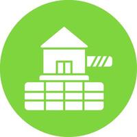 Barrier Multi Color Circle Icon vector