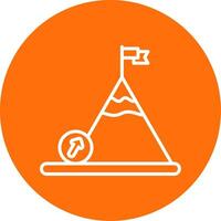 Boulder Multi Color Circle Icon vector