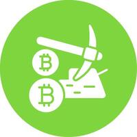 Mining Mining Multi Color Circle Icon vector