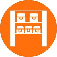 Storage Multi Color Circle Icon vector