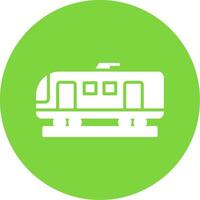 alto velocidad tren multi color circulo icono vector