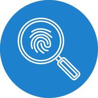 Magnifying Glass Multi Color Circle Icon vector