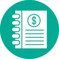 Business Diary Multi Color Circle Icon vector