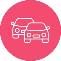 Cars Multi Color Circle Icon vector