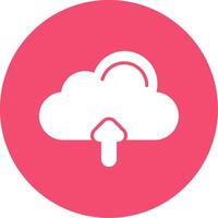 Cloud Multi Color Circle Icon vector