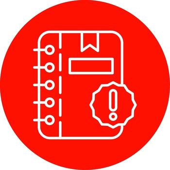 bloc multi color circulo icono vector