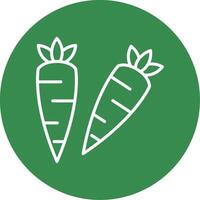 Carrots Multi Color Circle Icon vector