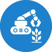 Agricultural Robot Multi Color Circle Icon vector