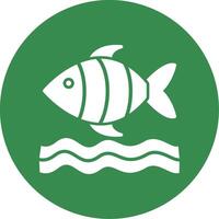 Sea Life Multi Color Circle Icon vector