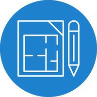 Architectural Terms Multi Color Circle Icon vector