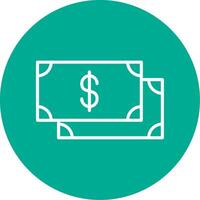 Payment Multi Color Circle Icon vector