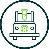 Measuring Device Line Circle Icon Design vector