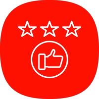 Rating Line Curve Icon Design vector