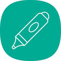 Marker Line Curve Icon Design vector