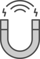 Attracting Customers Line Filled Greyscale Icon Design vector