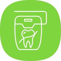 Floss Line Curve Icon Design vector