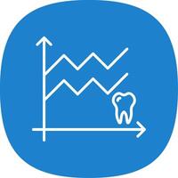 Stats Line Curve Icon Design vector