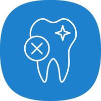 Rejected Line Curve Icon Design vector