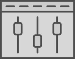 Compaign Tweaking Line Filled Greyscale Icon Design vector