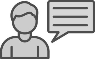Business Consulting Line Filled Greyscale Icon Design vector