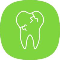 Pain Line Curve Icon Design vector