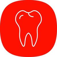 Tooth Line Curve Icon Design vector