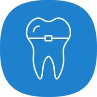 Braces Line Curve Icon Design vector