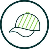 Hat Line Circle Icon Design vector