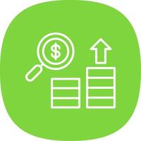 Search Line Curve Icon Design vector