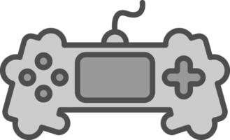 Game Line Filled Greyscale Icon Design vector